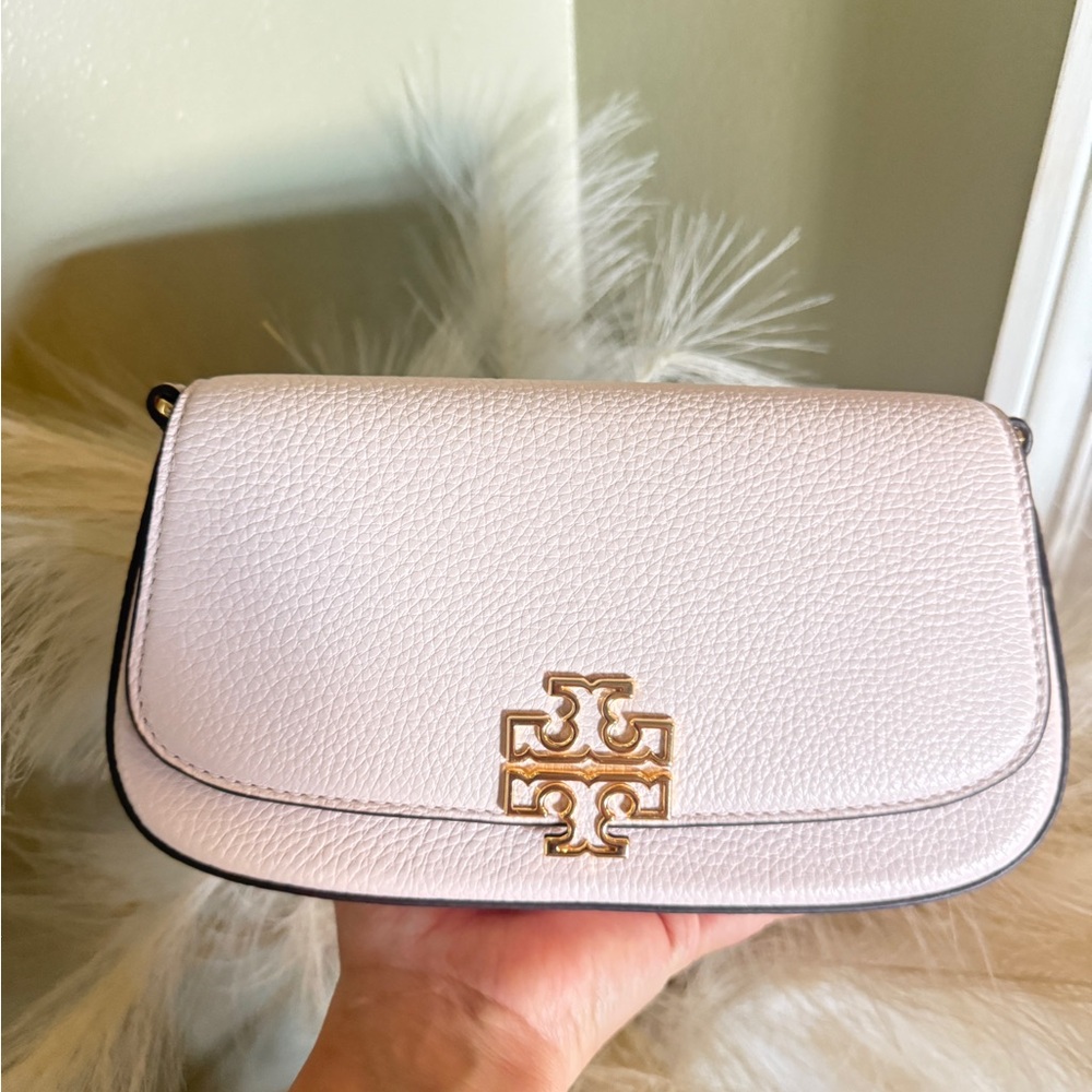 Tory Burch Light Pink Leather Crossbody Bag